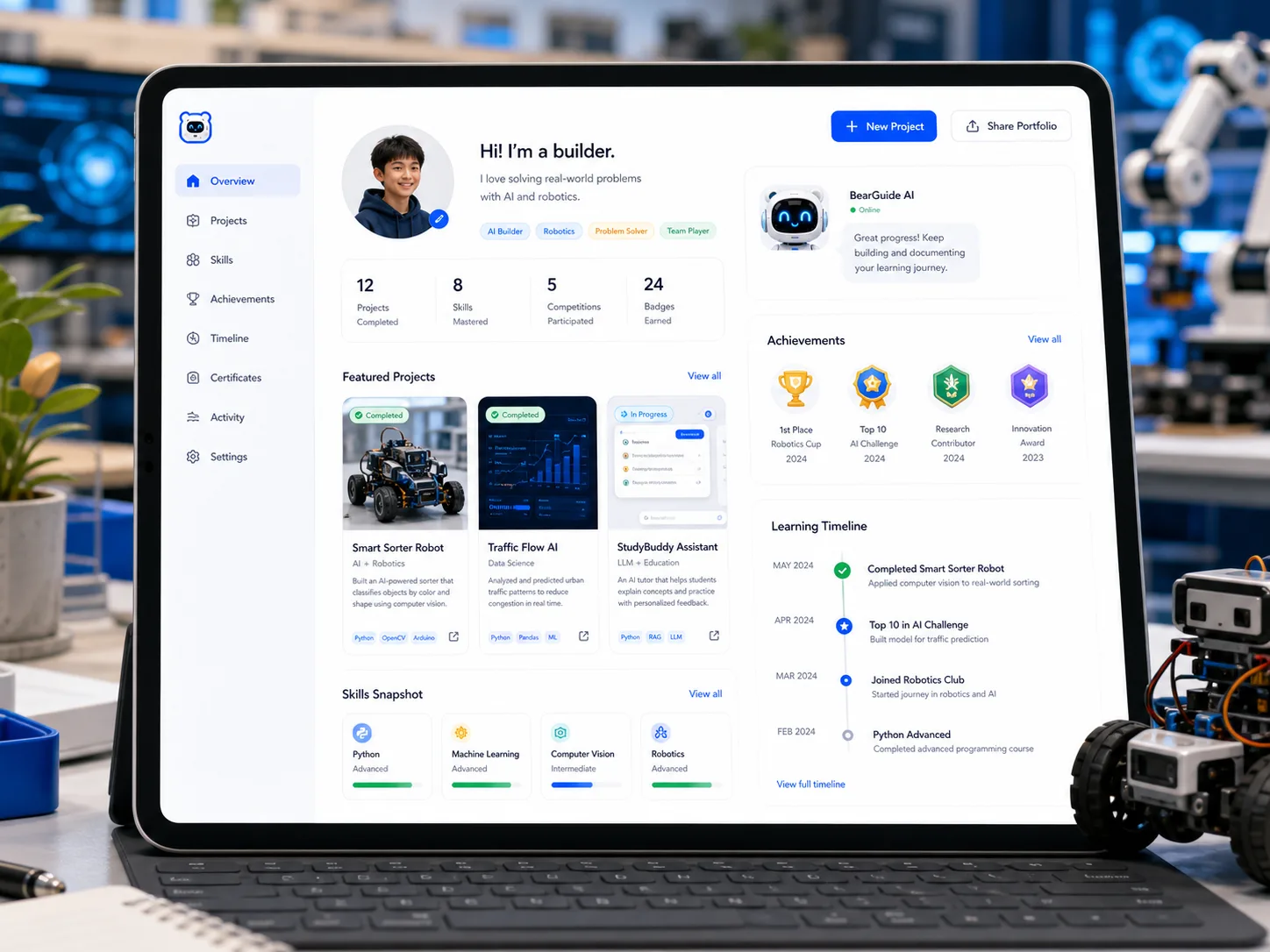 ChatBear proof and portfolio